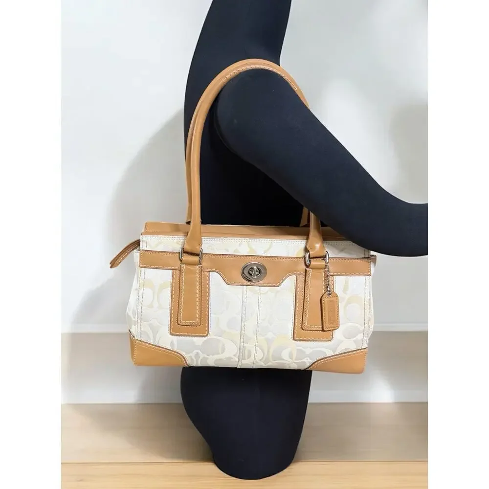 Y2K Coach 11818 Madeline Optic Signature Satchel & Fold Over Wallet